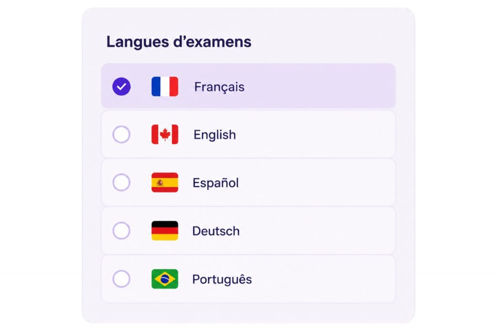 Examens multilingues 
